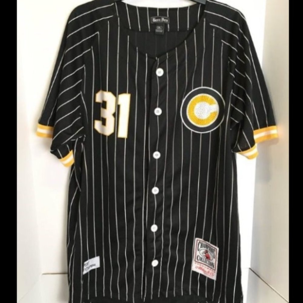 BARE FOX MENS CHICAGO CUBS BLACK JERSEY